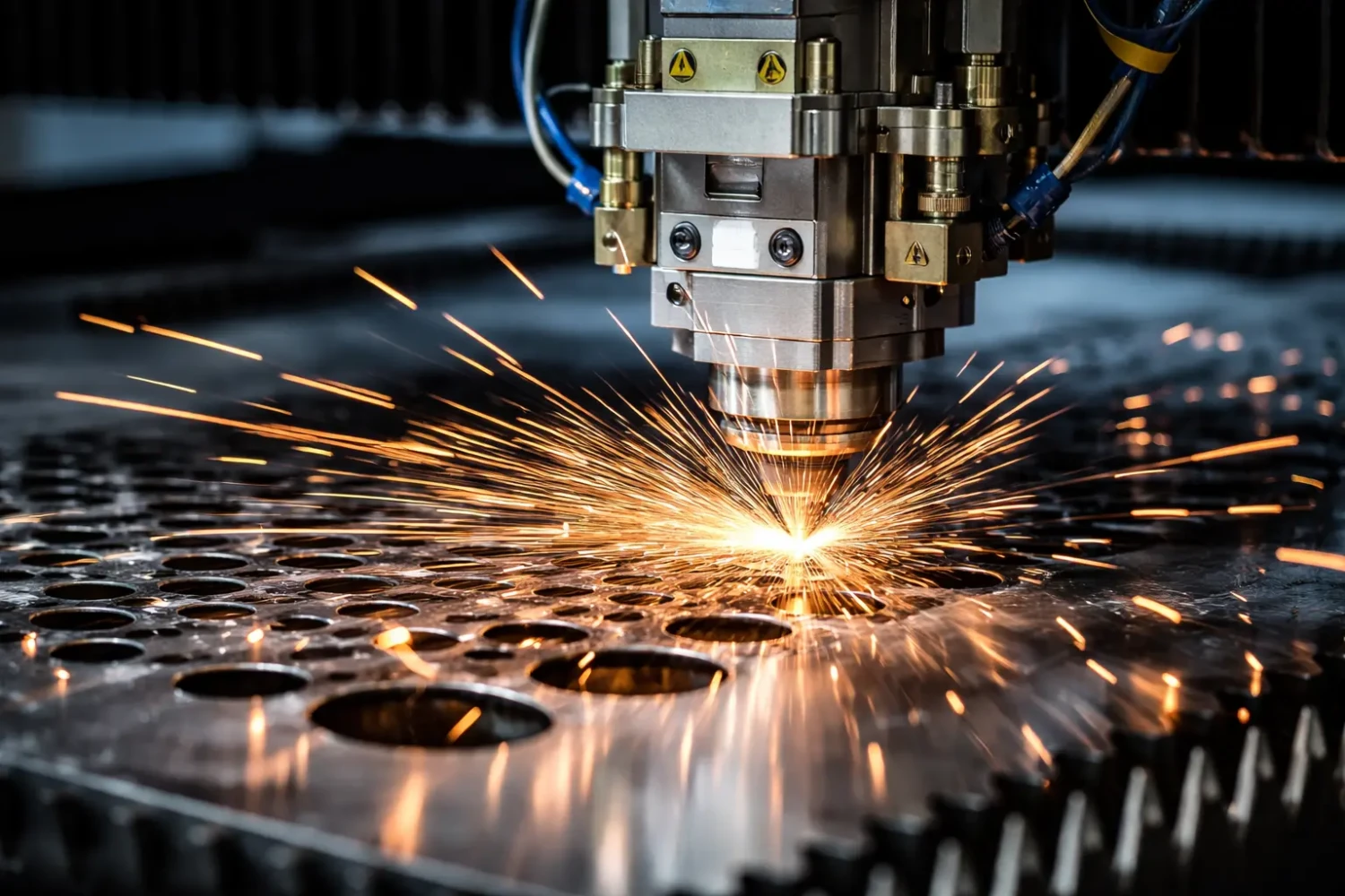 Cięcie stali za pomocą lasera CNC