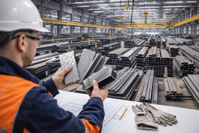 Praca w magazynie stali