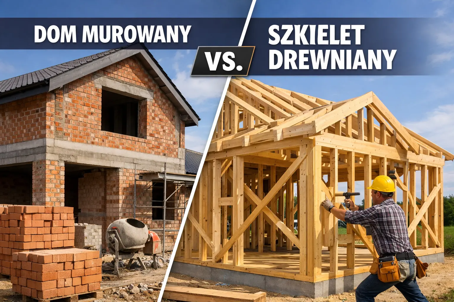Dom murowany czy szkielet drewniany