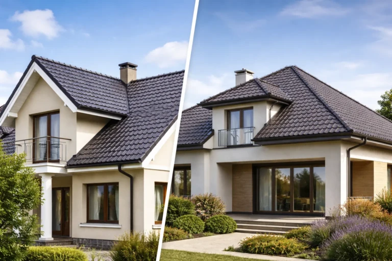 Porównanie stylów dachów w nowoczesnych domach